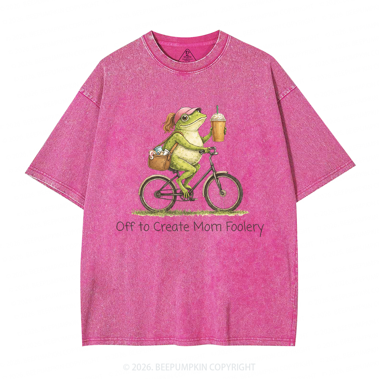 Off to Commit Mom Foolery Adult Washed T-Shirts
