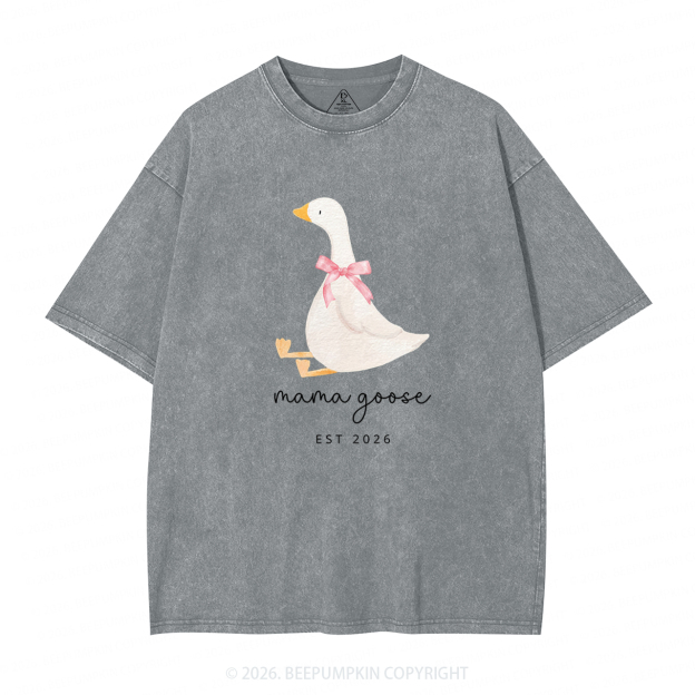 Silly Goose Mother's Day Adult Washed T-Shirts