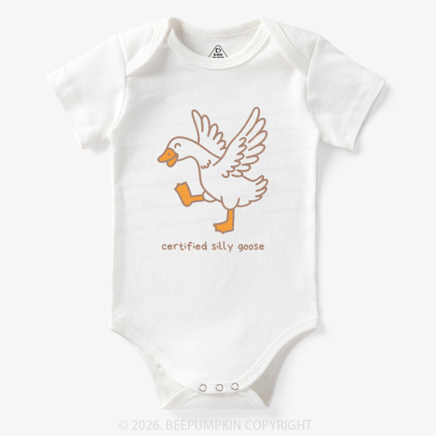 Funny Certified Silly Goose Bodysuit