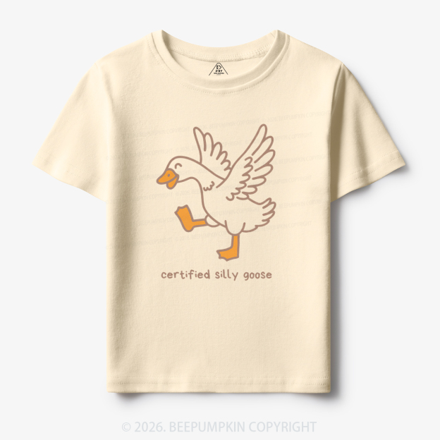 Funny Certified Silly Goose Toddler&Kid's Tees