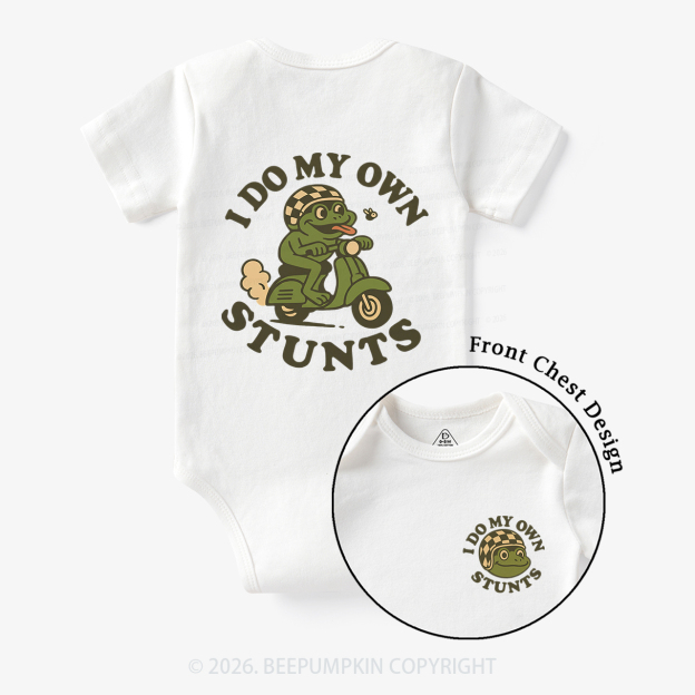 I Do My Own Stunts Frog Bodysuit