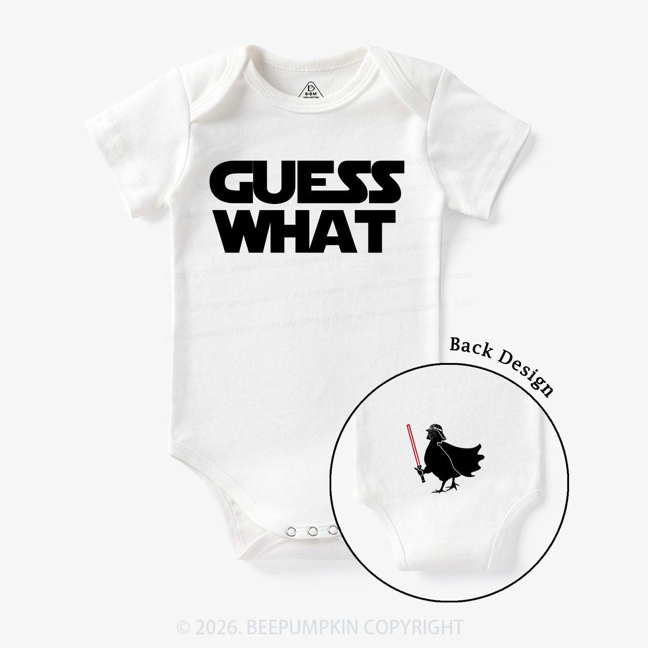 Galaxy Guess What Chicken Butt Bodysuit