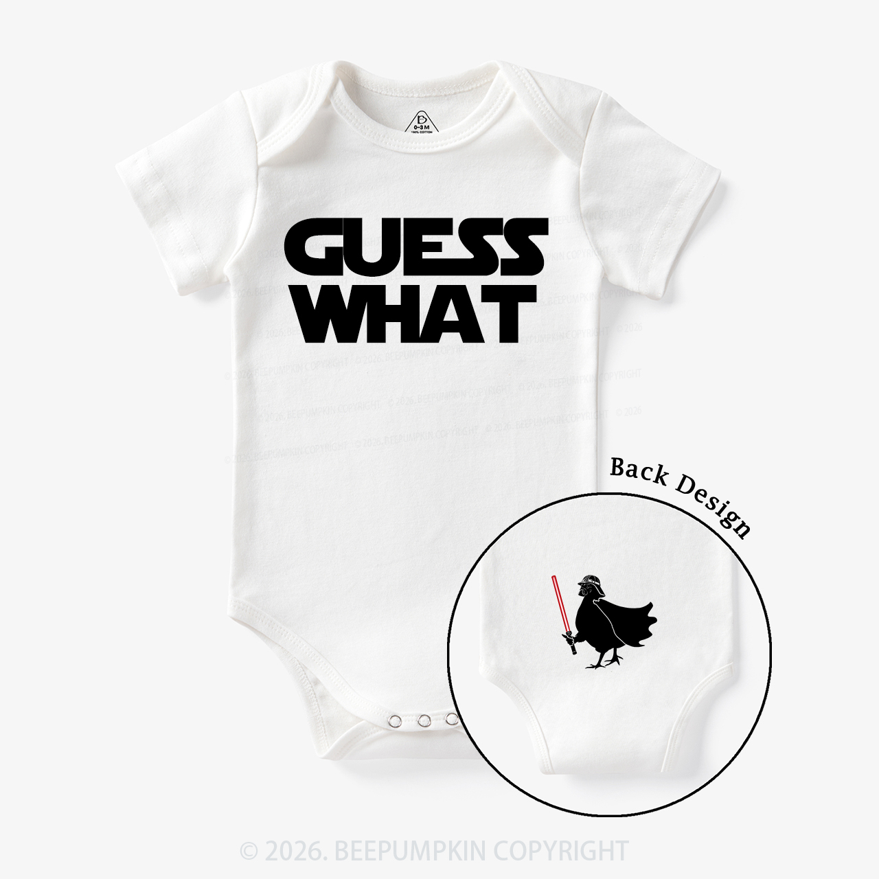 Galaxy Guess What Chicken Butt Bodysuit