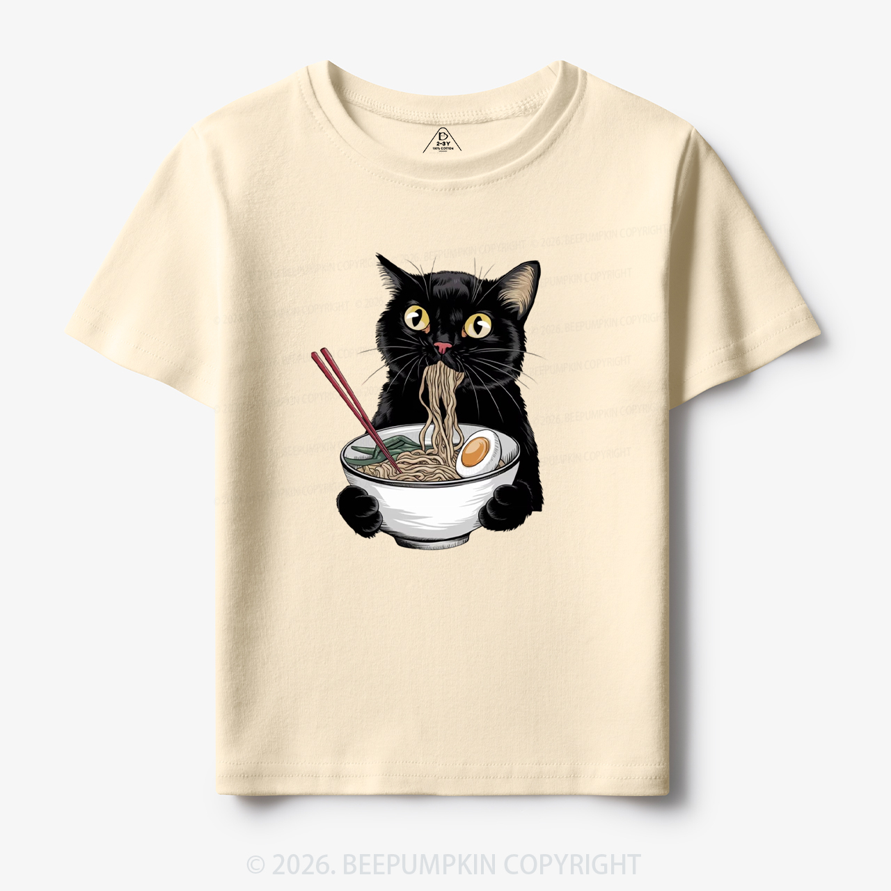 Ramen Black Cat Toddler&Kid's Tees