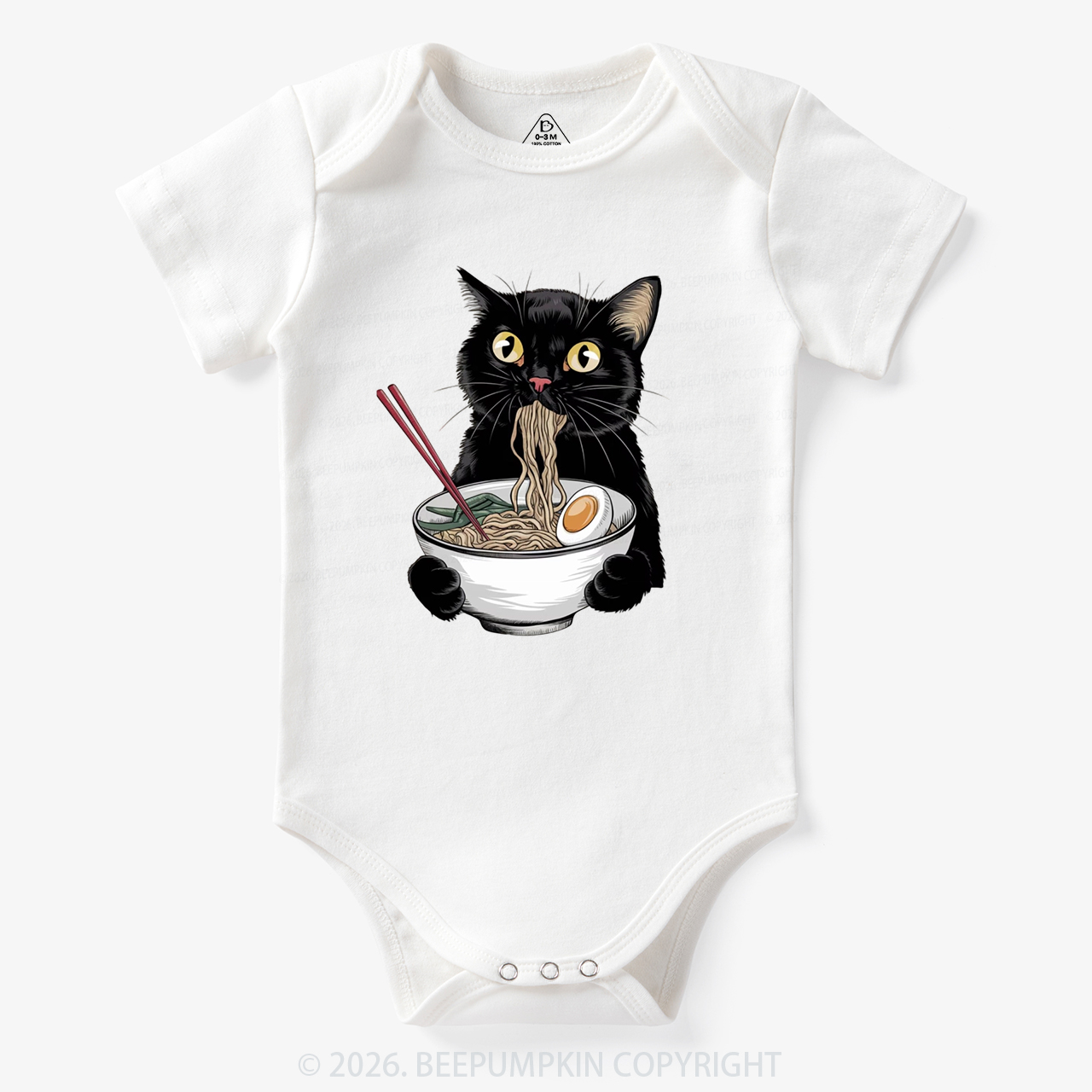 Ramen Black Cat Bodysuit