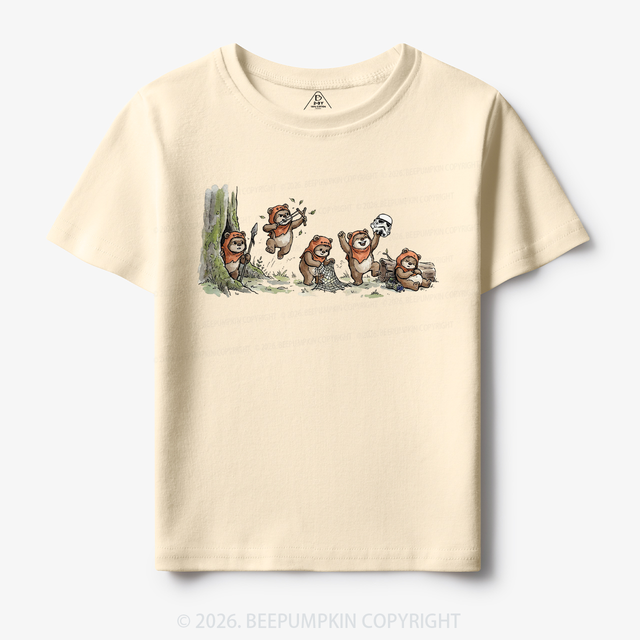 Vintage Galaxy Cute Bear Toddler&Kid's Tees