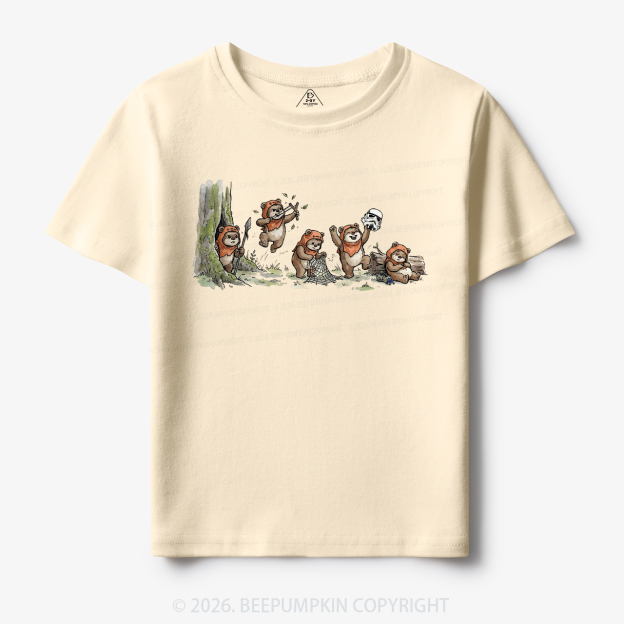 Vintage Galaxy Cute Bear Toddler&Kid's Tees