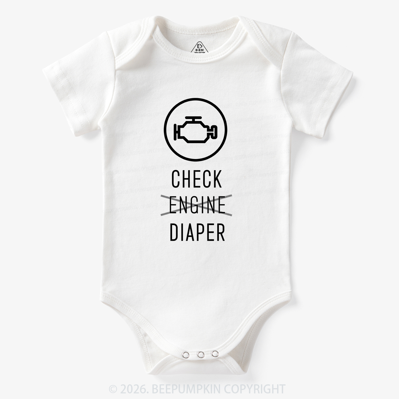 Check Engine Diaper Bodysuit