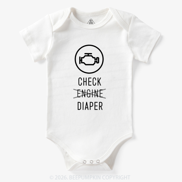 Check Engine Diaper Bodysuit