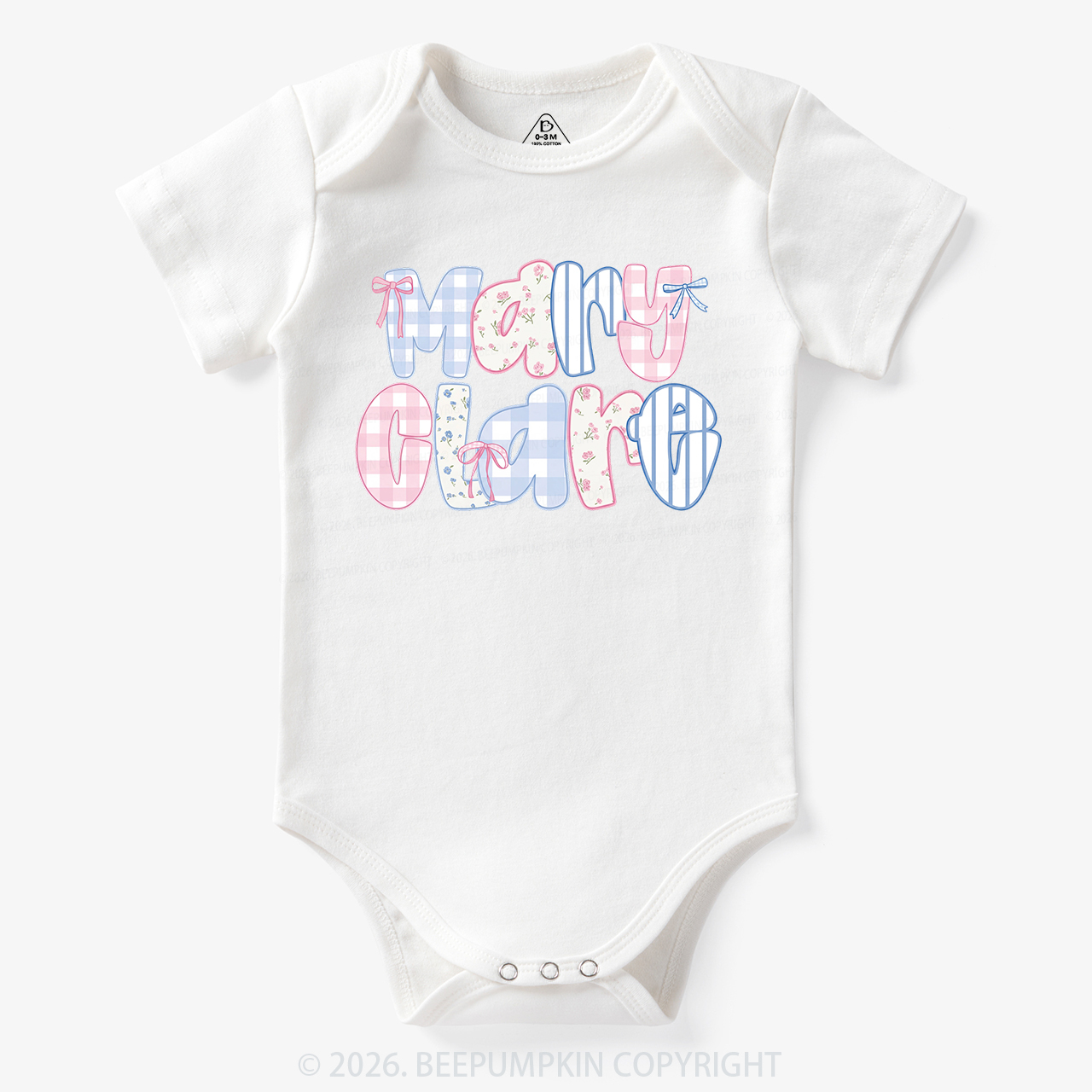 Personalized Name Candy Letters Bodysuit
