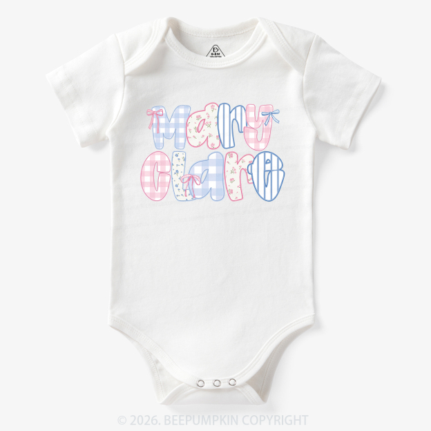 Personalized Name Candy Letters Bodysuit