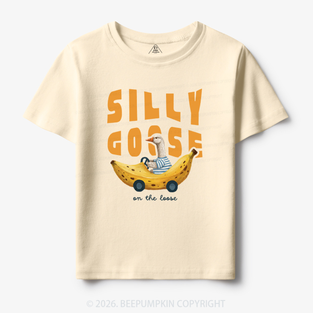 Silly Banana Goose On The Loose Funny Toddler&Kid's Tees