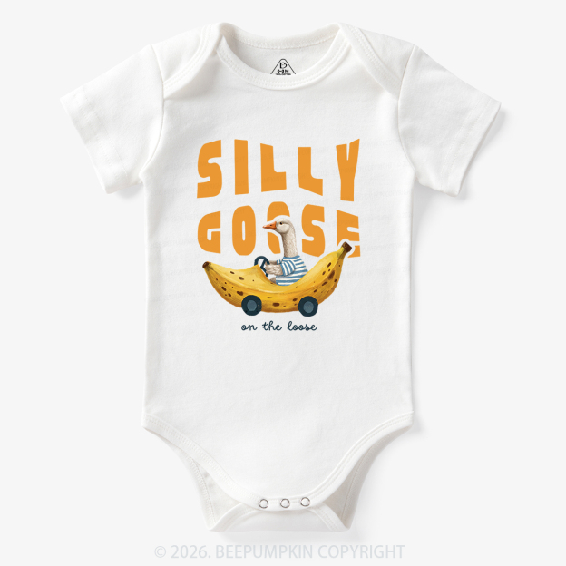 Silly Banana Goose On The Loose Funny Bodysuit