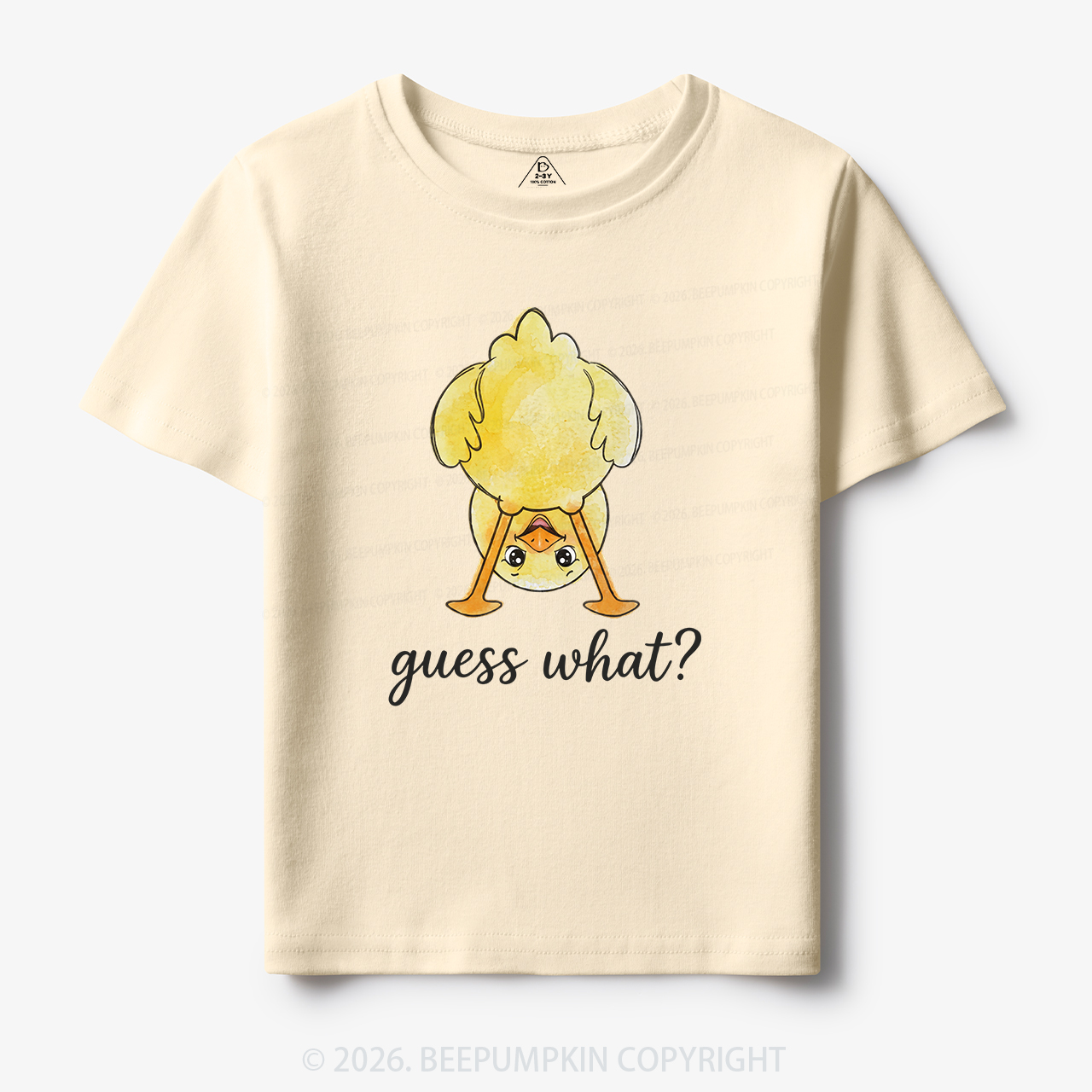 Guess What Chicken Butt Cute Funny Animal Toddler&Kid's Tees