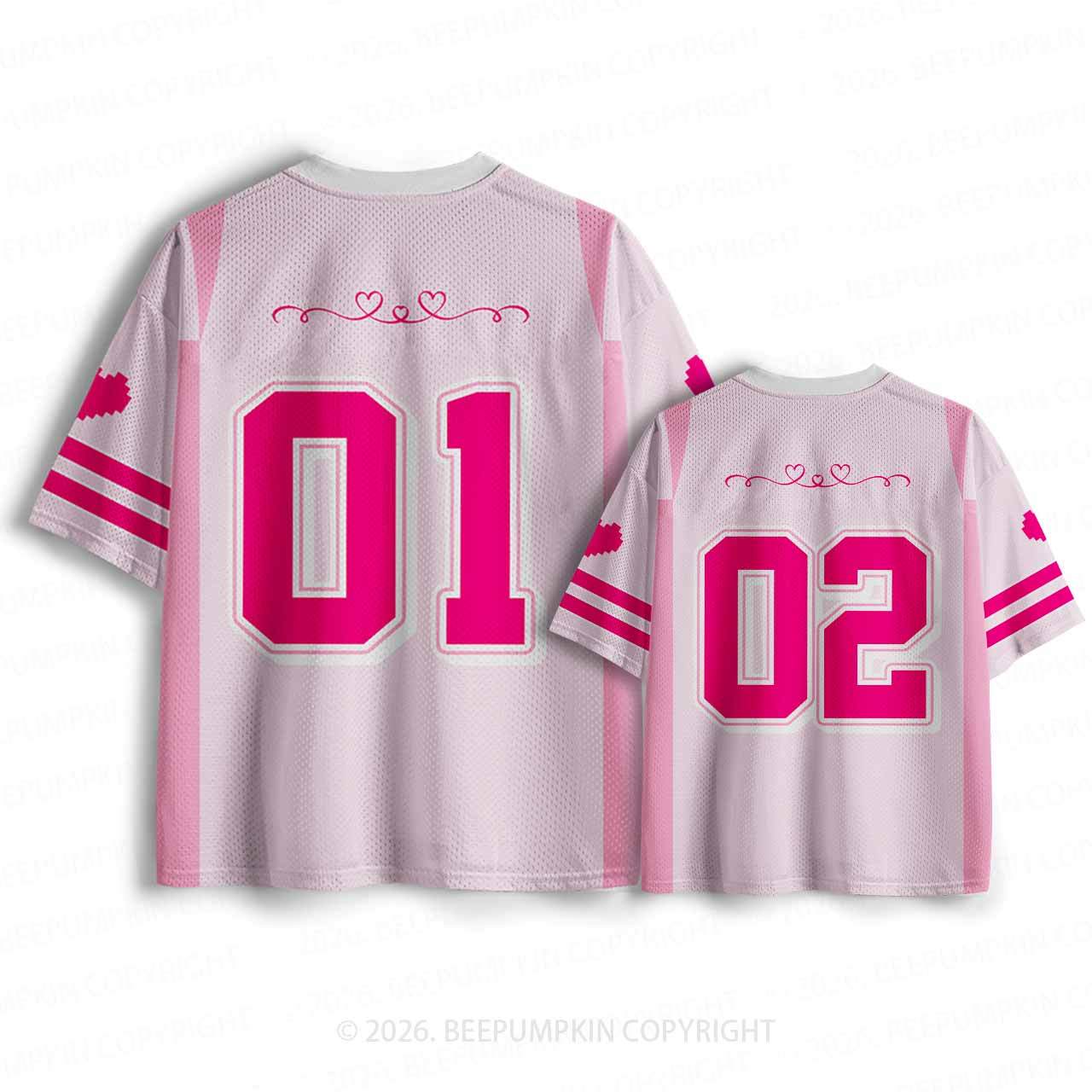 Pretty Besties Mesh Jersey For Family