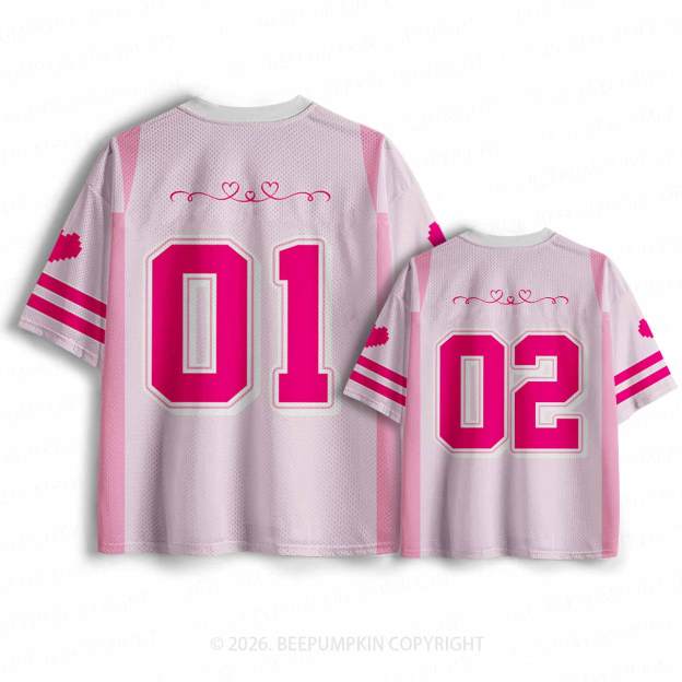 Pretty Besties Mesh Jersey For Family