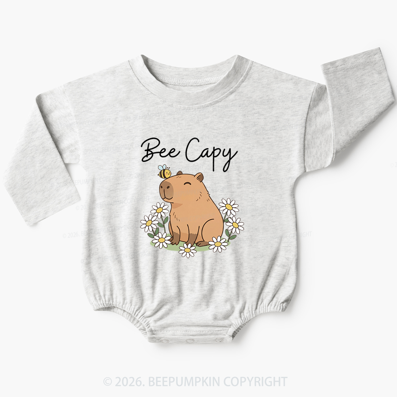 Bee Capy Capybara Baby Bubble Romper
