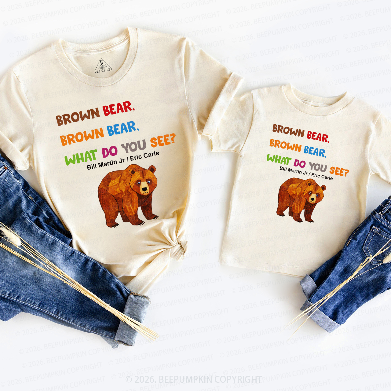 Brown Bear Lover Mom&Me Matching T-Shirts