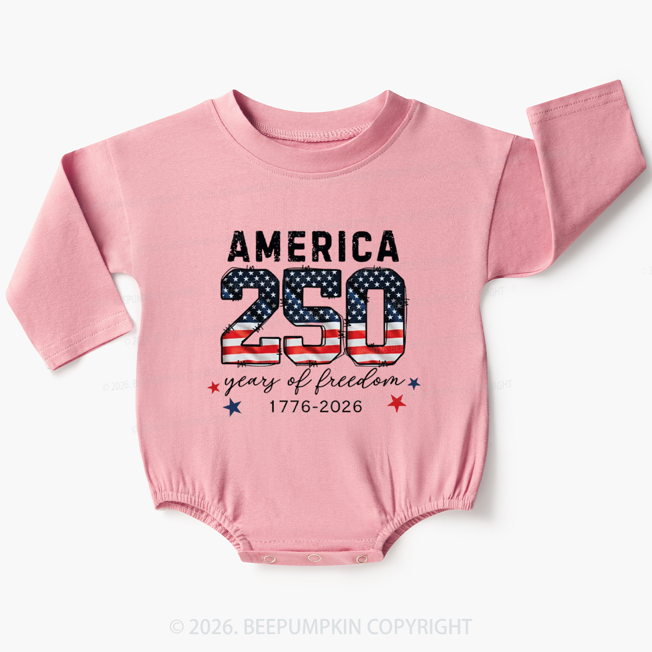United States of America 250th Anniversary Baby Bubble Romper