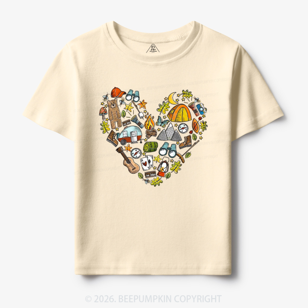 Love Camping Funny Hiking Toddler&Kid's Tees