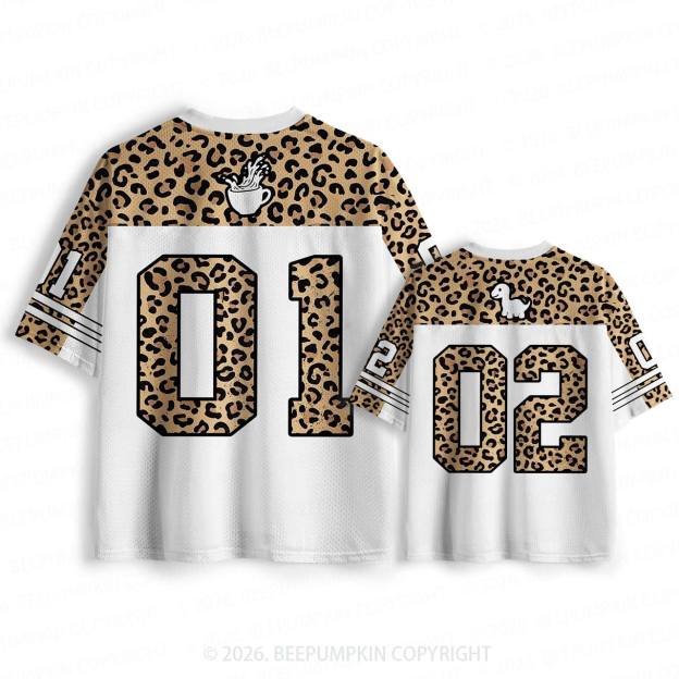 Caffeine And Chaos Funny Mesh Jersey For Family