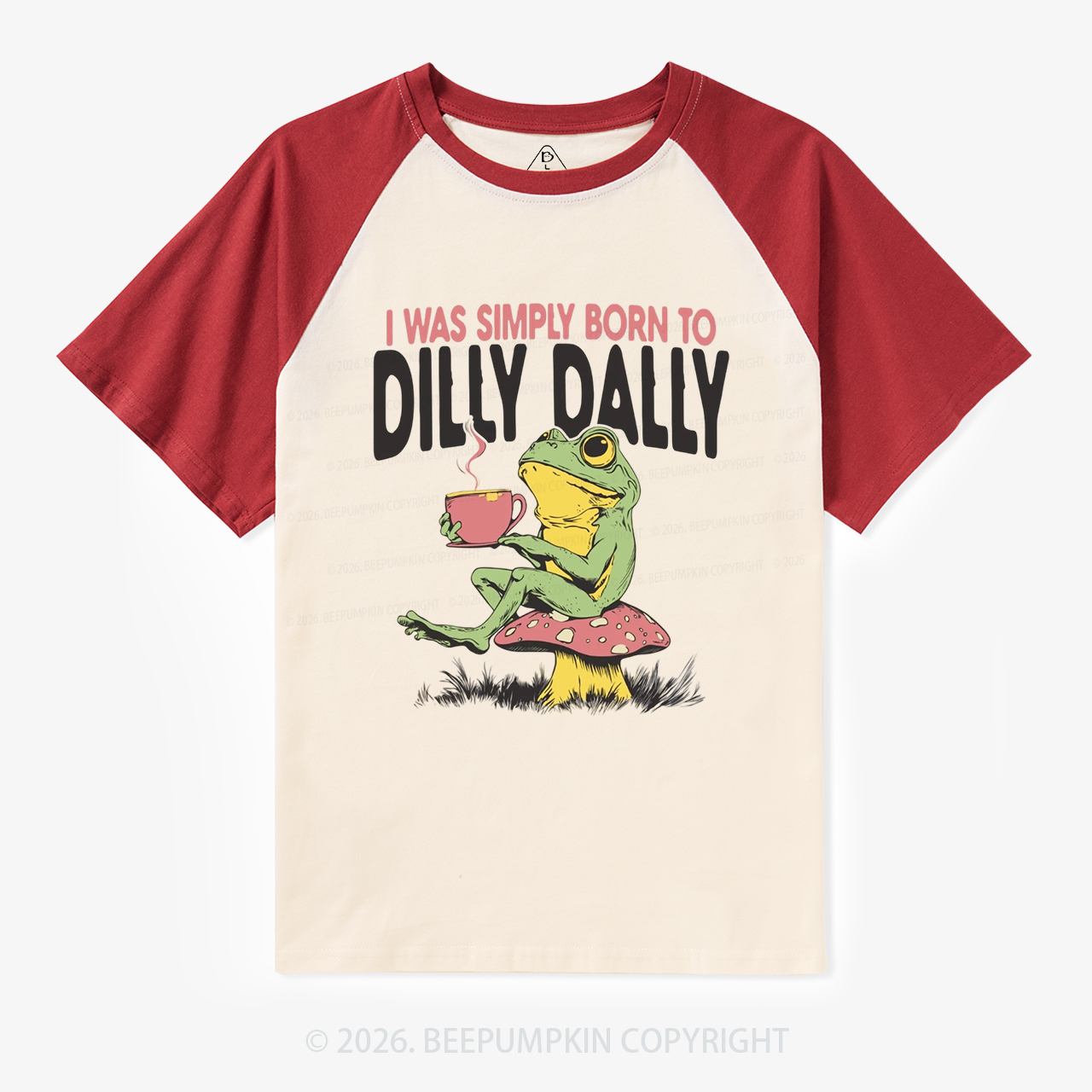 Born to Dilly Dally Vintage Raglan T-shirt