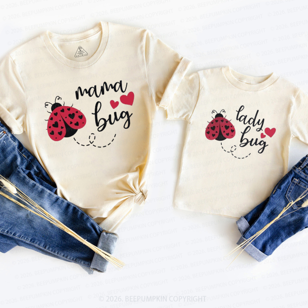Mama Bug Lady Bug Mom&Me Matching T-Shirts