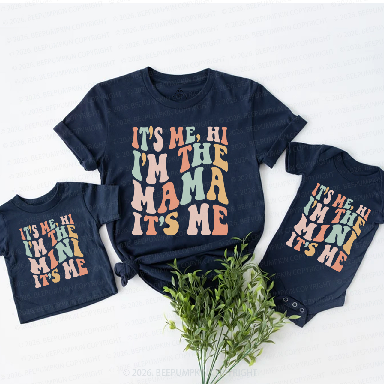 Its Me Hi Mama and Mini Mom&Me Matching T-Shirts