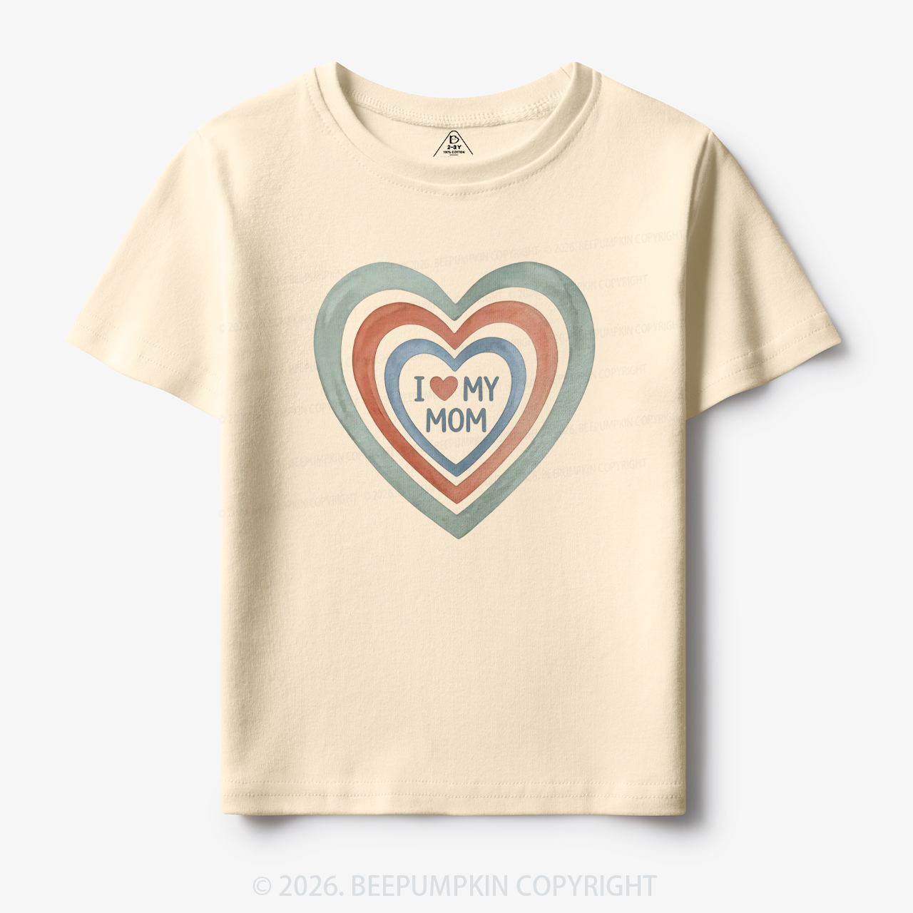 I Love My Mom Cute Mother's Day Toddler&Kid's Tees