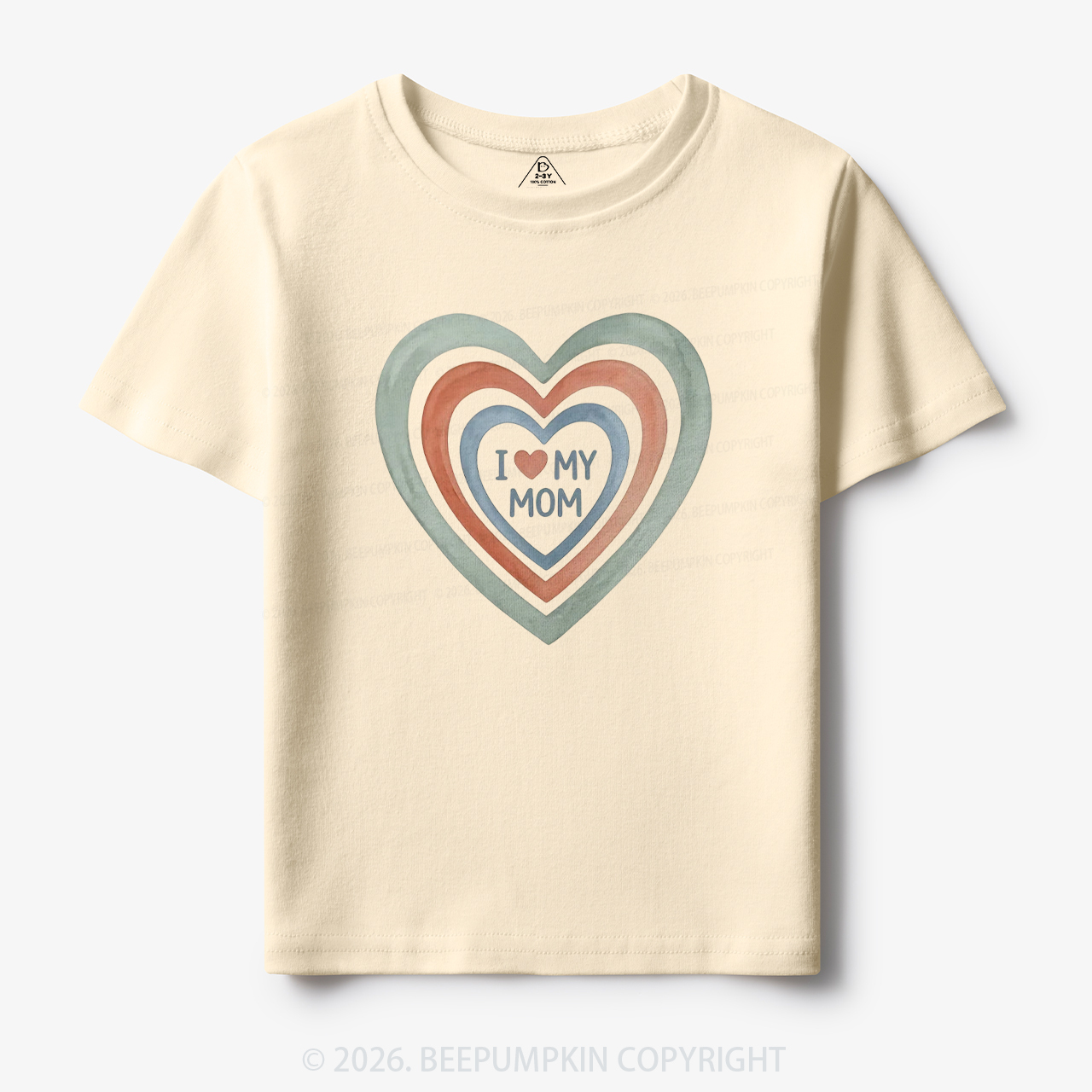 I Love My Mom Cute Mother's Day Toddler&Kid's Tees