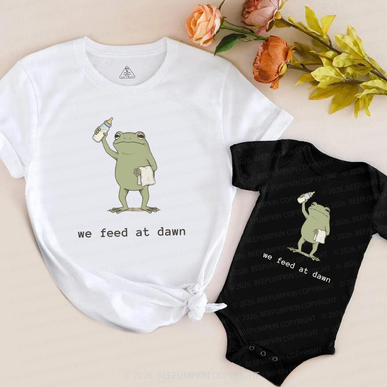 Mommy and Me Funny Frog Mom&Me Matching T-Shirts