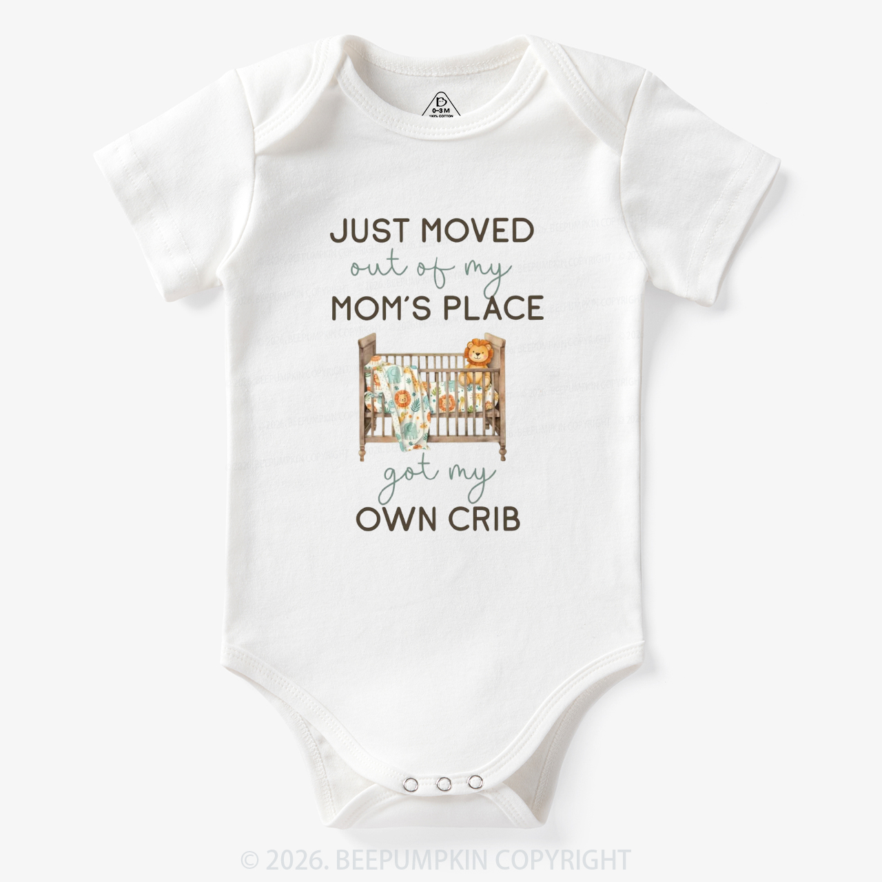 Moved out of my Mom's Place Got My Own Crib Funny Bodysuit