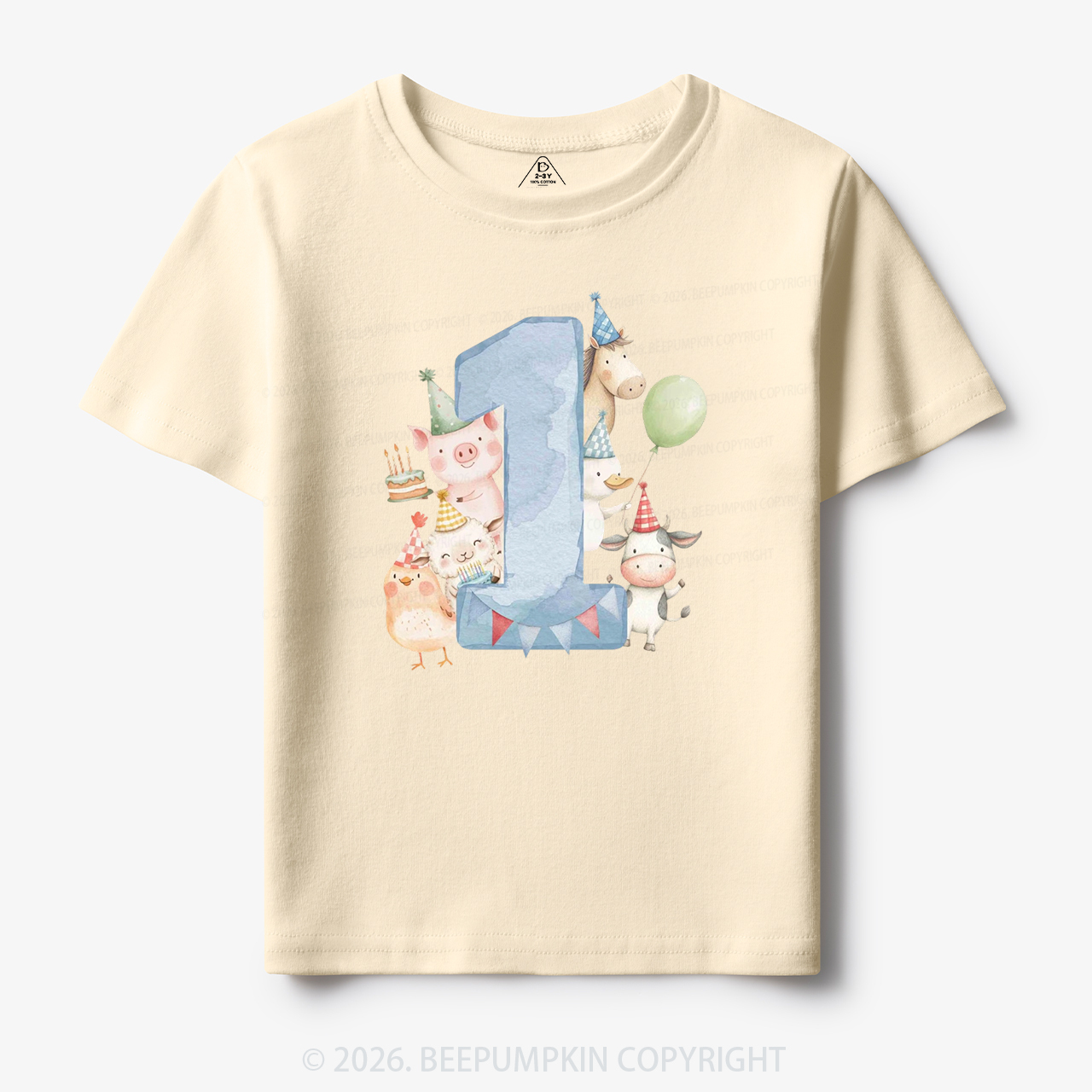 Personalized Farm Birthday Toddler&Kid's Tees