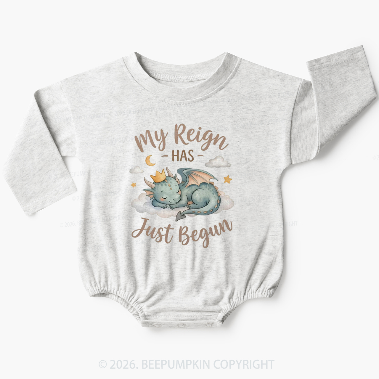 My Reign Has Just Begun Cute Dragon Baby Bubble Romper