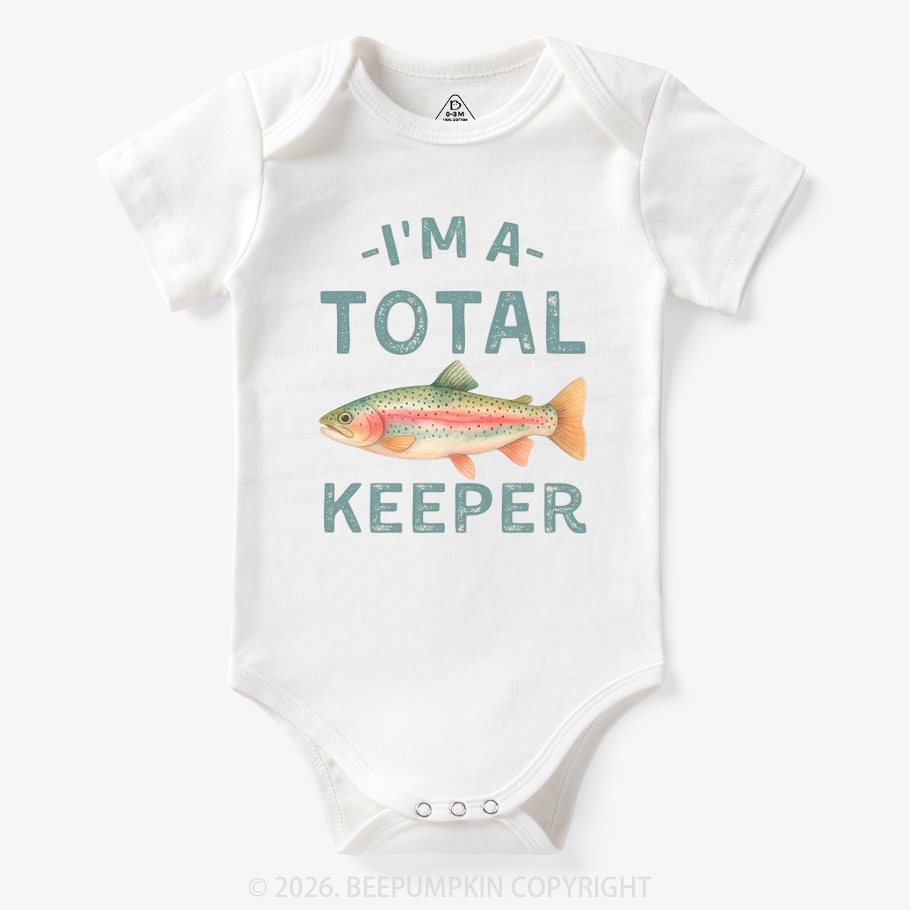 I'm a Total Keeper Funny Fishing Bodysuit