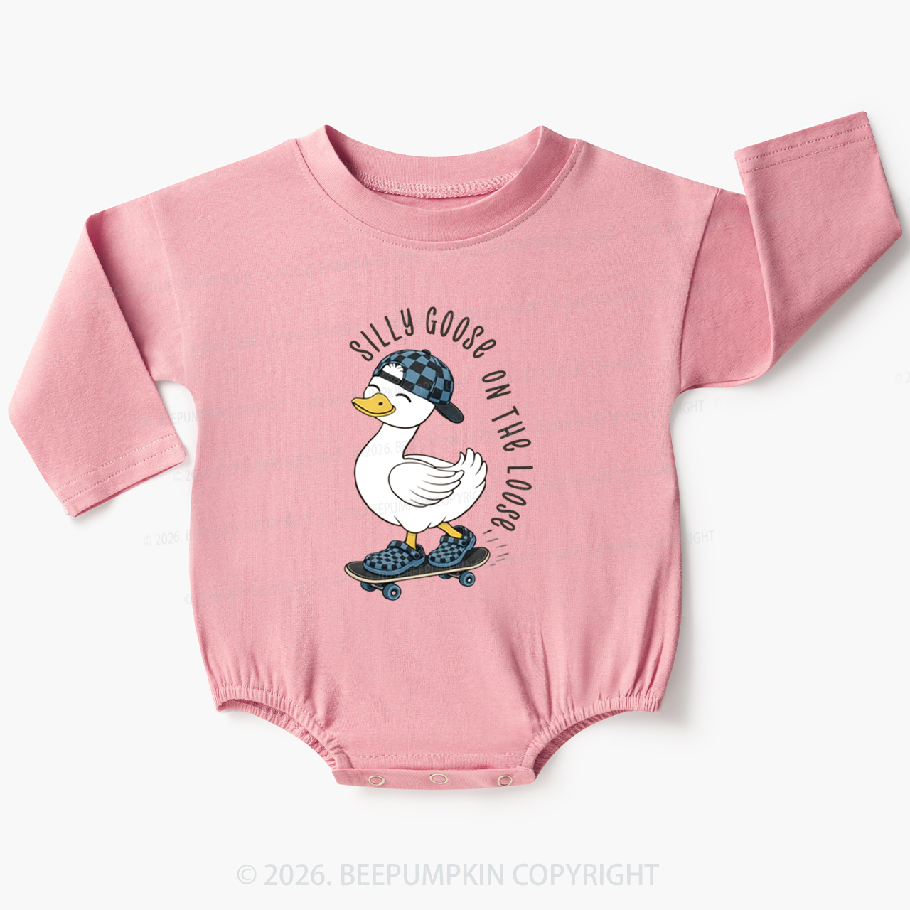 Silly Boy Goose On The Loose Baby Bubble Romper