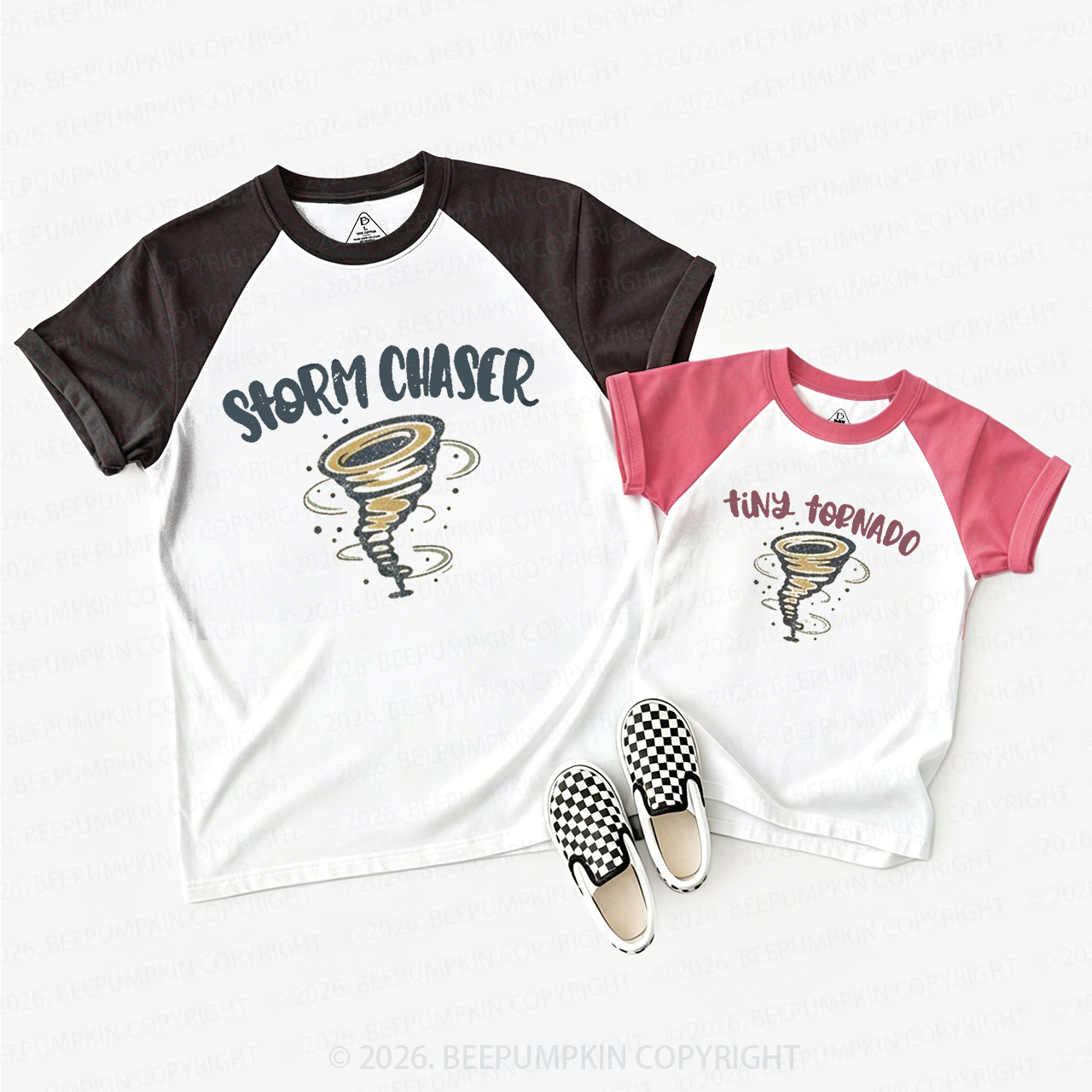 Storm Chaser Dad&Me Matching Raglan T-shirts
