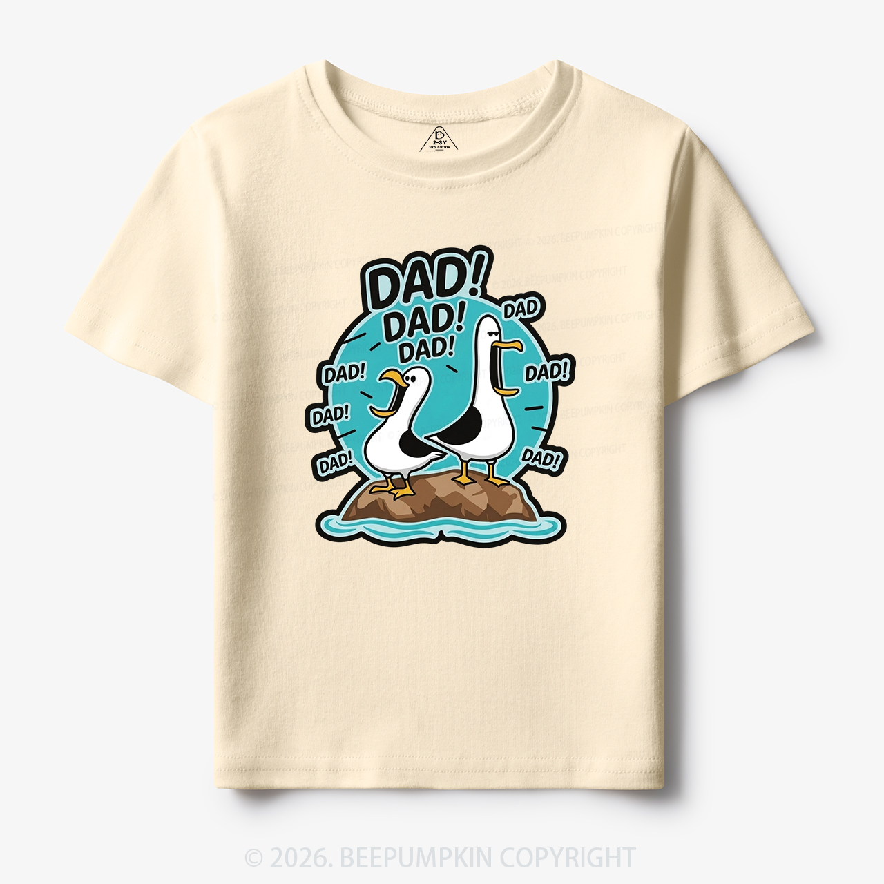 Funny Seagull DAD Toddler&Kid's Tees