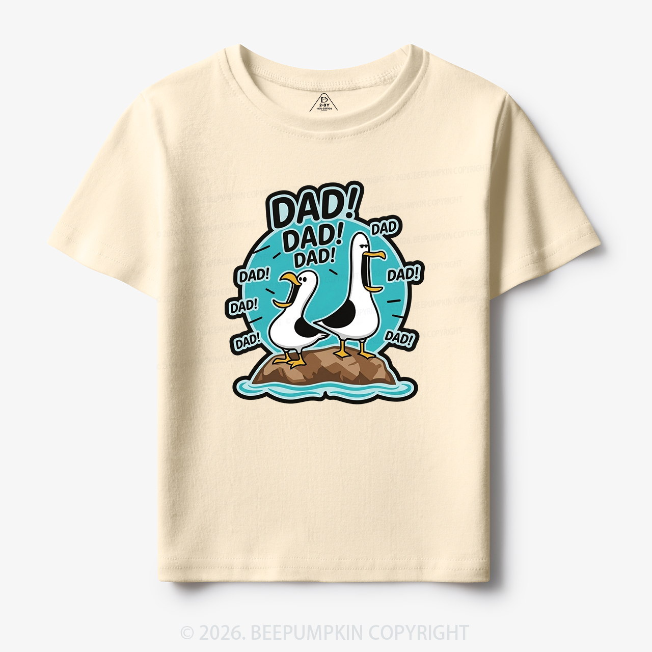 Funny Seagull DAD Toddler&Kid's Tees