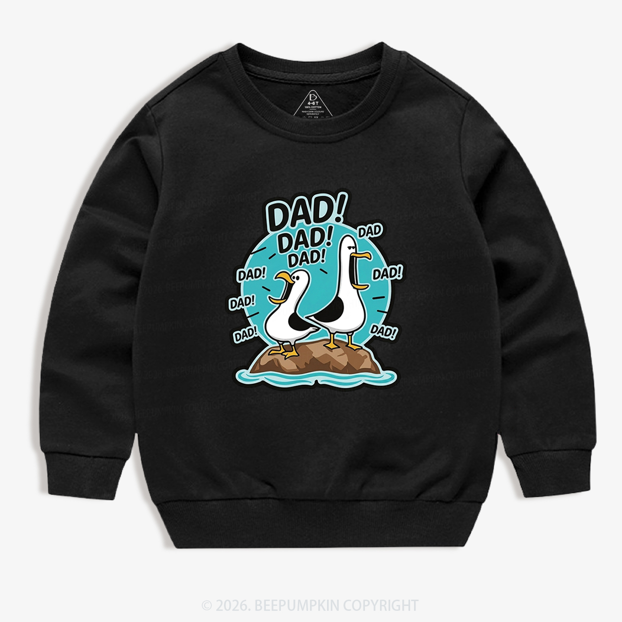 Funny Seagull DAD Kid's Sweatshirt