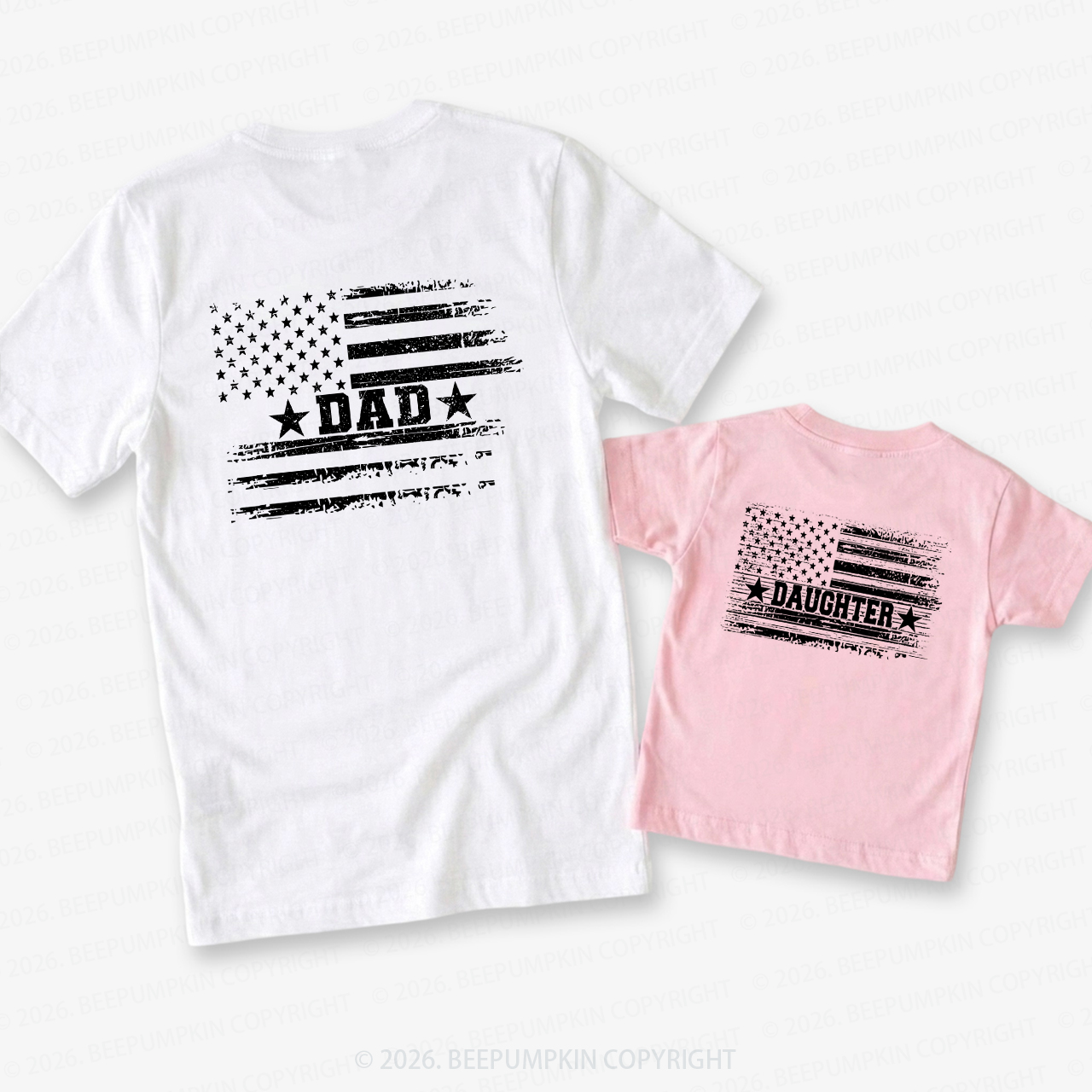 Legacy Love Series 4th Of July Dad&Me Matching Shirts-Back Design