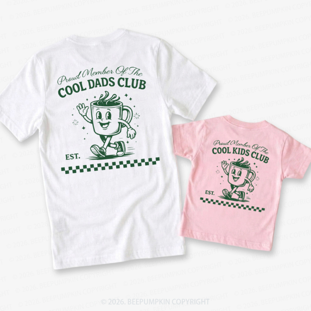 Cool Dads Club Father's Day Dad&Me Matching Shirts