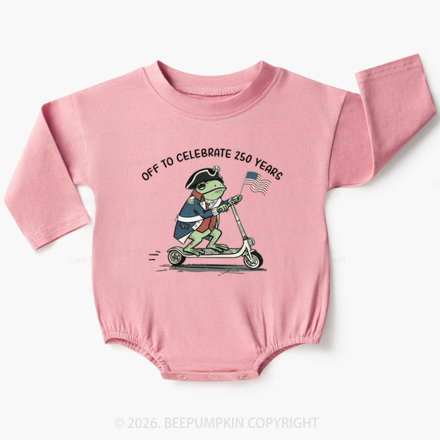 America 250 4th of July Baby Bubble Romper