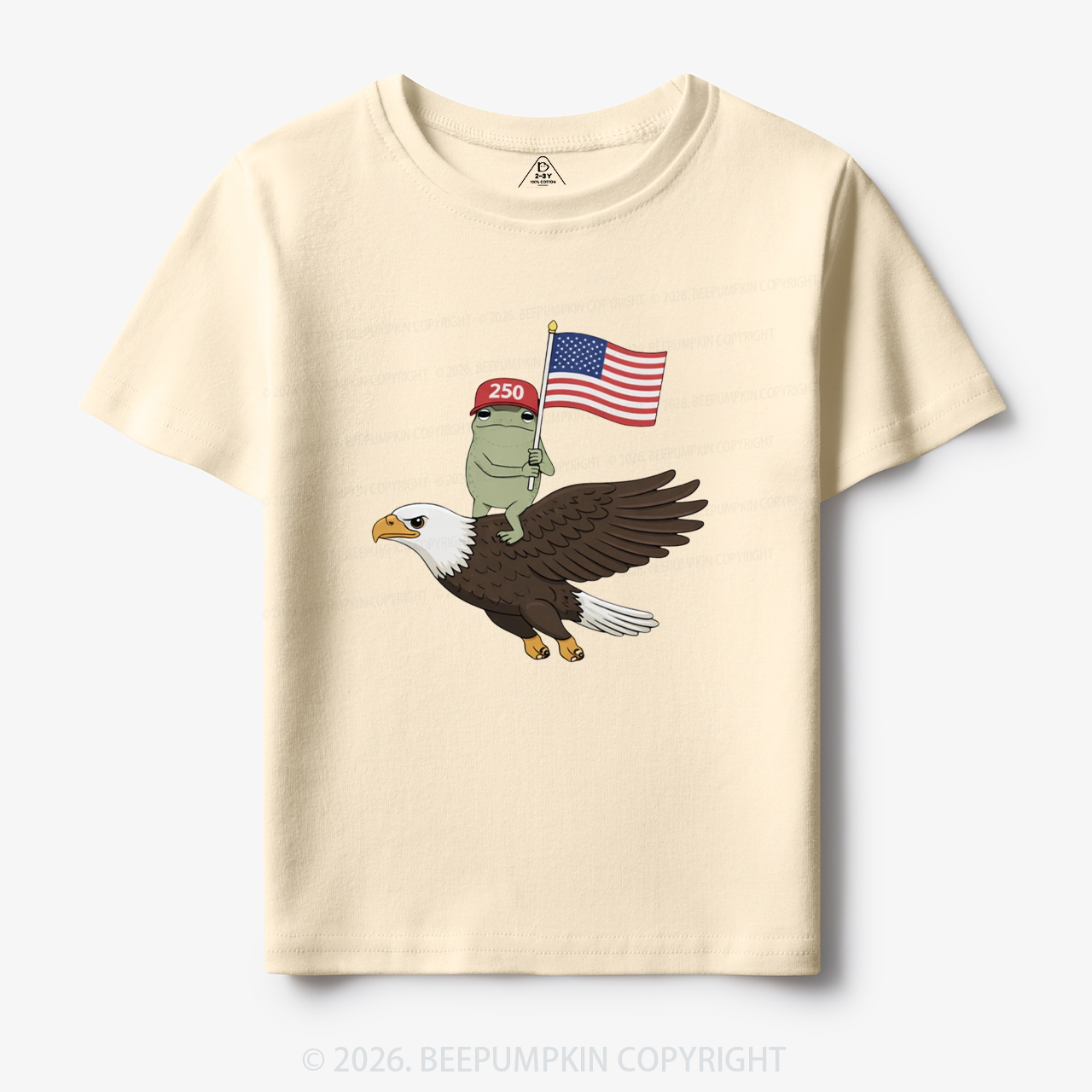 Americas 250th Birthday Funny Frog Toddler&Kid's Tees
