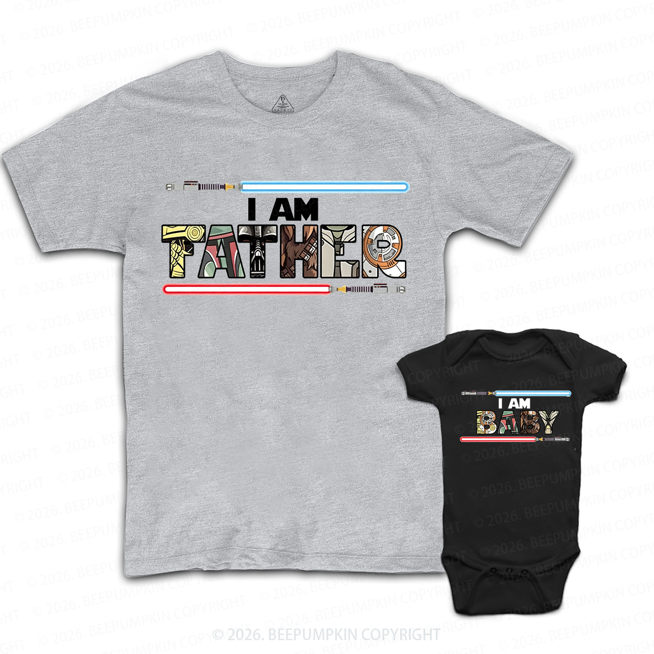 Personalized I Am Father Dad&Me Matching Shirts
