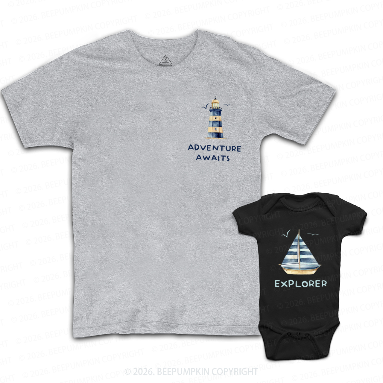 Adventure Awaits And Explore Dad&Me Matching Shirts