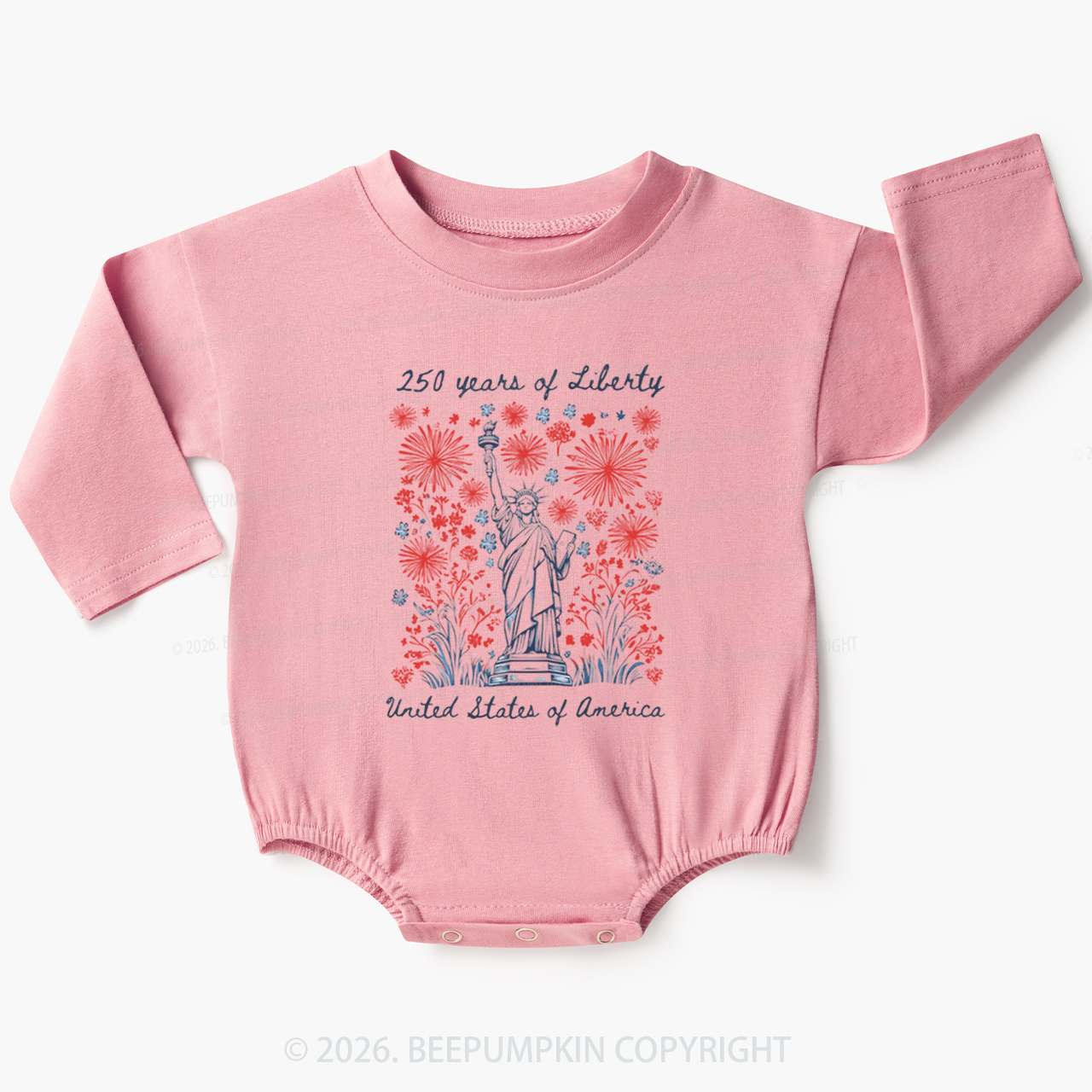250 Years Of Liberty Baby Bubble Romper