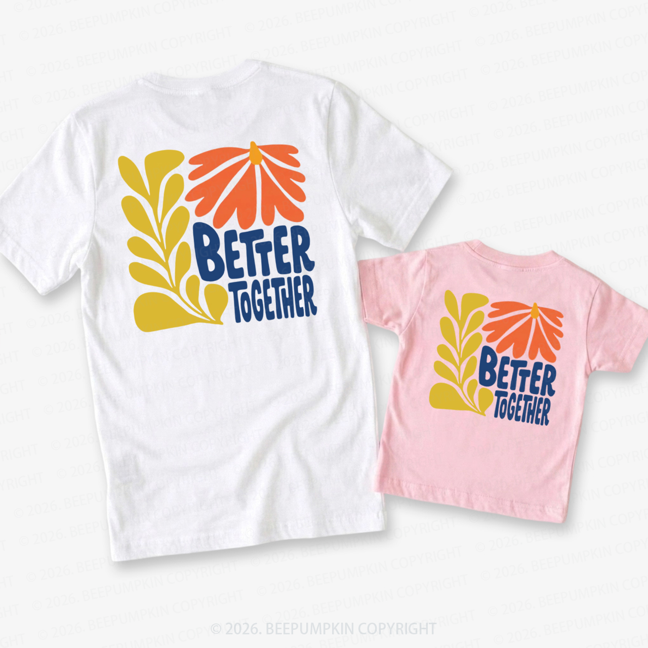 Better Together Retro Dad&Me Matching Shirts