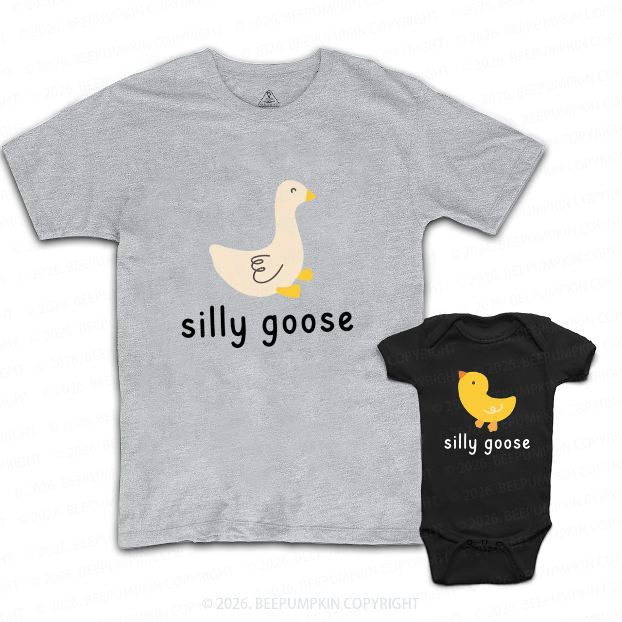 Silly Goose First Fathers Day Dad&Me Matching Shirts
