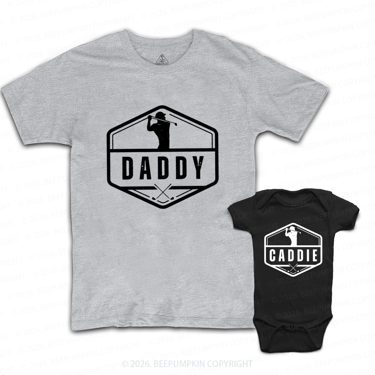 Golf‑Loving Dad&Me Matching Shirts